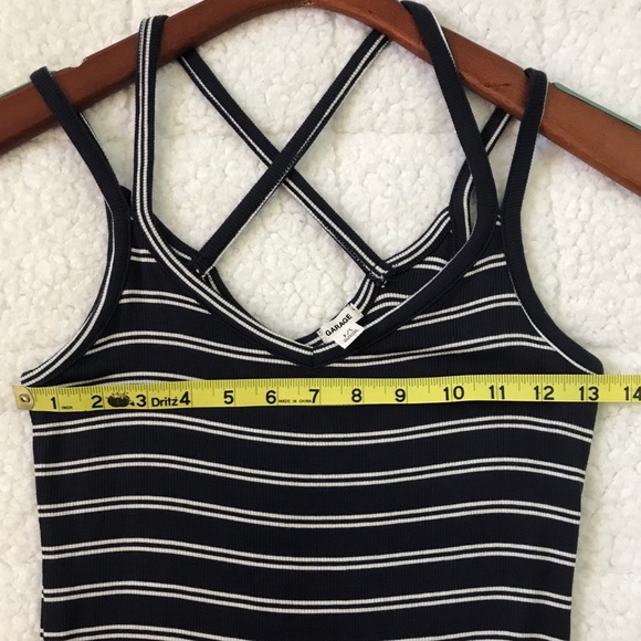 Ribbed Body con striped tank dress - Picture 7 of 8